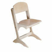 Plywood children chair "Antoshka", varnished, height groups №1-3